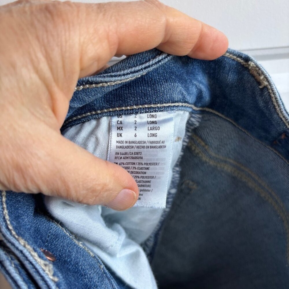 American Eagle Outfitters Super Stretch  Skinny jeans in size 2 long - Picture 4 of 4